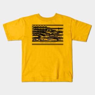 Papa Hash Apparel: Knife Flag Kids T-Shirt